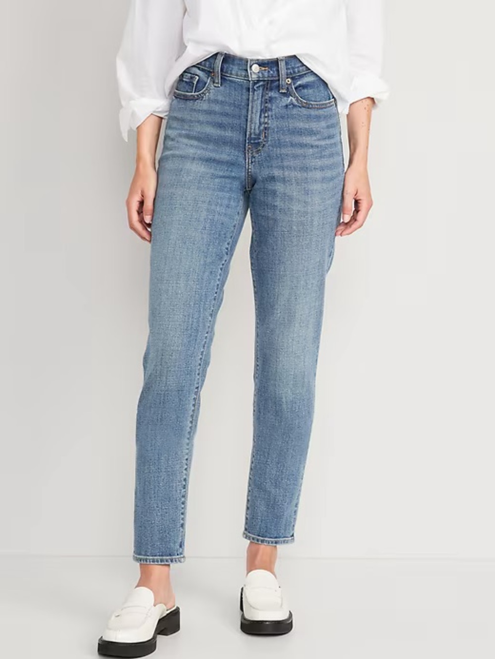 {Old Navy} "High Rise OG Straight" Blue Tapered Stovepipe Jeans WJ263-25